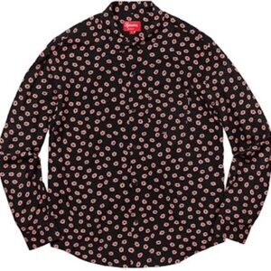 Supreme SS18 Long Sleeve Daisy Rayon Button Up